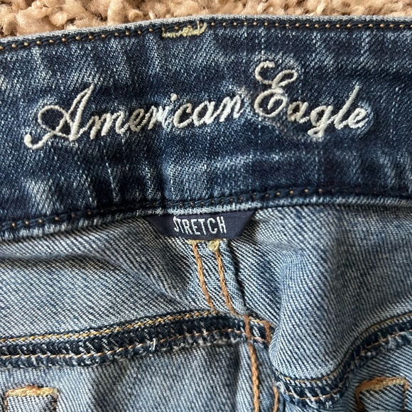 American Eagle distressed artist stretch jeans 8 regular - Picture 3 of 6
